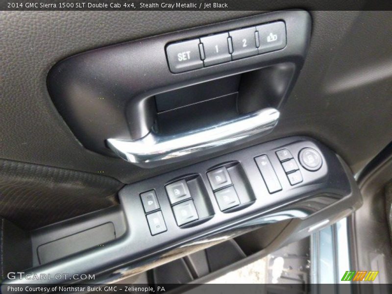 Stealth Gray Metallic / Jet Black 2014 GMC Sierra 1500 SLT Double Cab 4x4