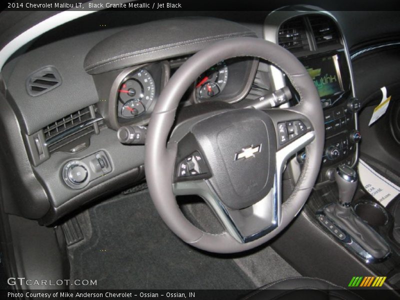 Black Granite Metallic / Jet Black 2014 Chevrolet Malibu LT