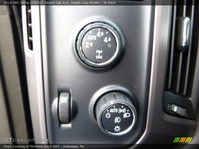 Stealth Gray Metallic / Jet Black 2014 GMC Sierra 1500 SLT Double Cab 4x4
