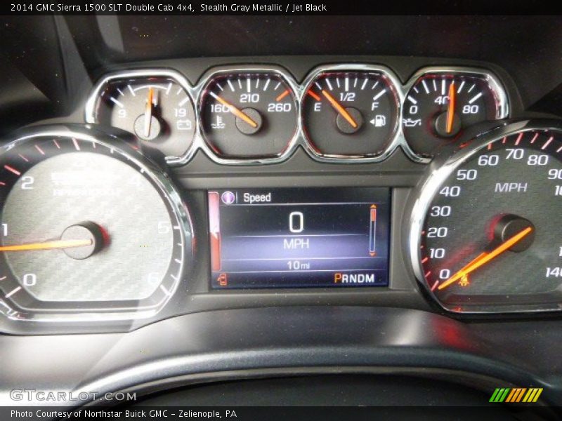 Stealth Gray Metallic / Jet Black 2014 GMC Sierra 1500 SLT Double Cab 4x4
