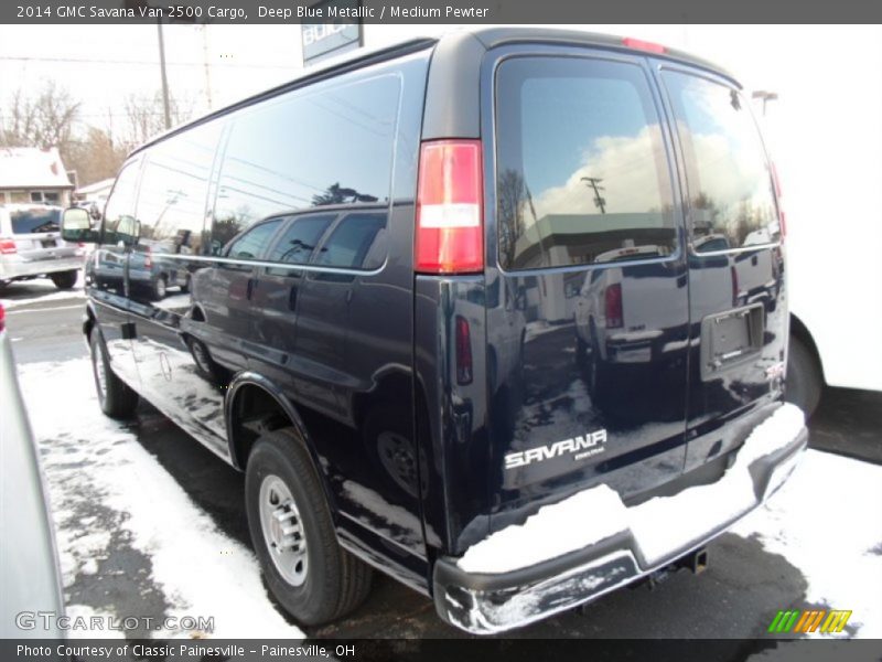 Deep Blue Metallic / Medium Pewter 2014 GMC Savana Van 2500 Cargo