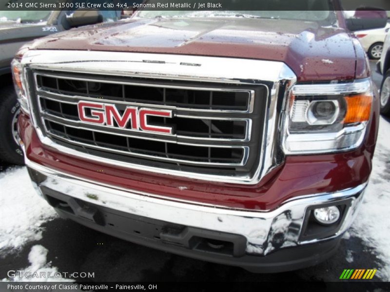 Sonoma Red Metallic / Jet Black 2014 GMC Sierra 1500 SLE Crew Cab 4x4