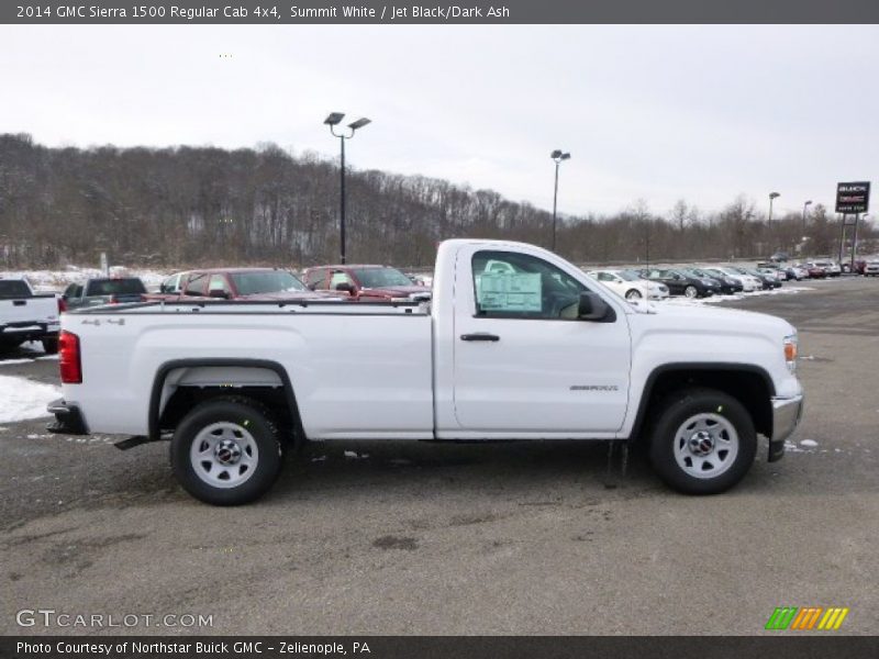 Summit White / Jet Black/Dark Ash 2014 GMC Sierra 1500 Regular Cab 4x4