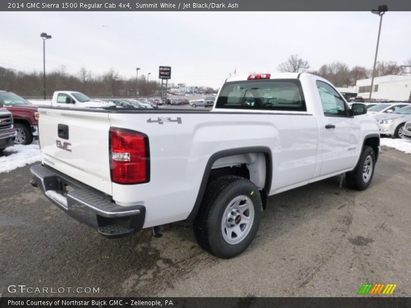 Summit White / Jet Black/Dark Ash 2014 GMC Sierra 1500 Regular Cab 4x4