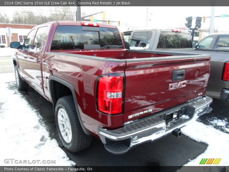 Sonoma Red Metallic / Jet Black 2014 GMC Sierra 1500 SLE Crew Cab 4x4