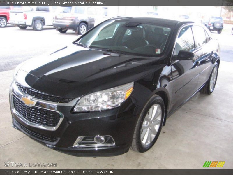 Black Granite Metallic / Jet Black 2014 Chevrolet Malibu LT