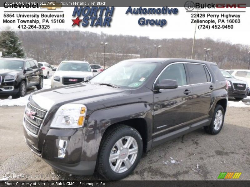 Iridium Metallic / Jet Black 2014 GMC Terrain SLE AWD