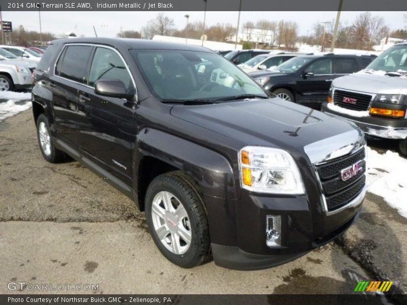 Iridium Metallic / Jet Black 2014 GMC Terrain SLE AWD