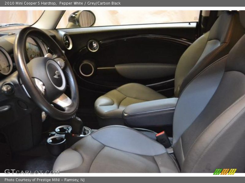 Pepper White / Grey/Carbon Black 2010 Mini Cooper S Hardtop
