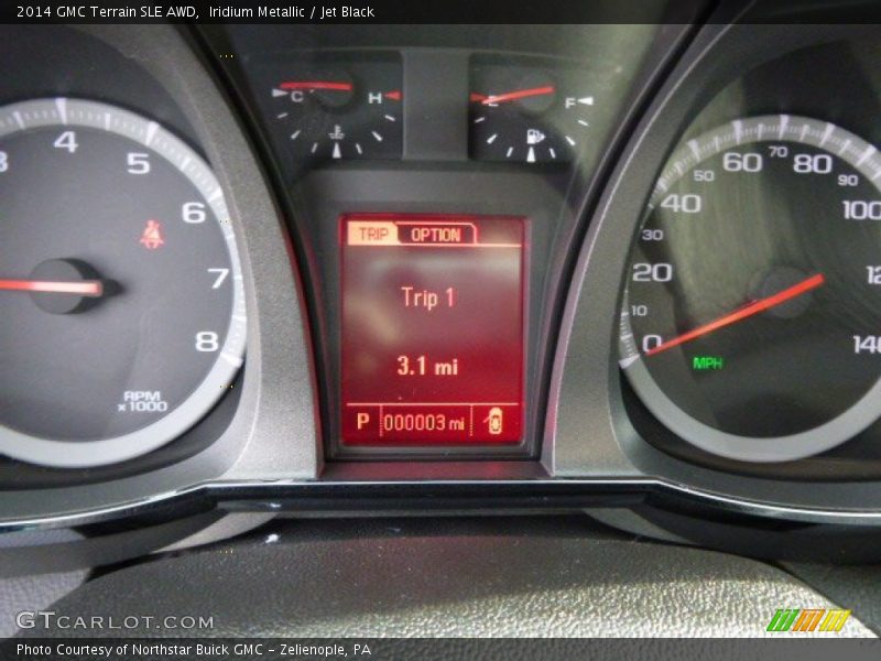 Iridium Metallic / Jet Black 2014 GMC Terrain SLE AWD