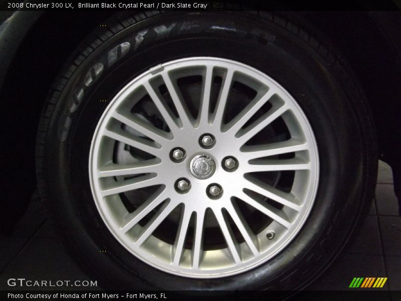 Brilliant Black Crystal Pearl / Dark Slate Gray 2008 Chrysler 300 LX