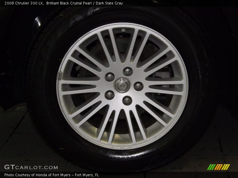 Brilliant Black Crystal Pearl / Dark Slate Gray 2008 Chrysler 300 LX