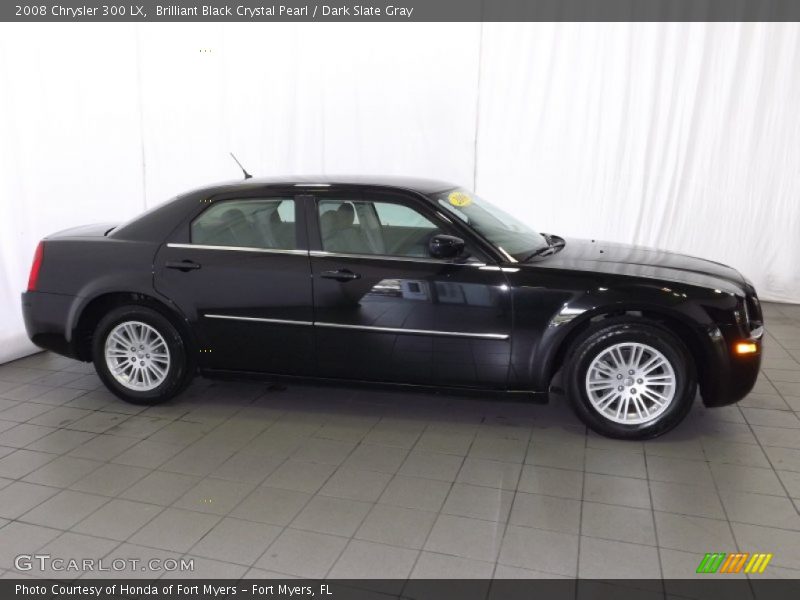 Brilliant Black Crystal Pearl / Dark Slate Gray 2008 Chrysler 300 LX
