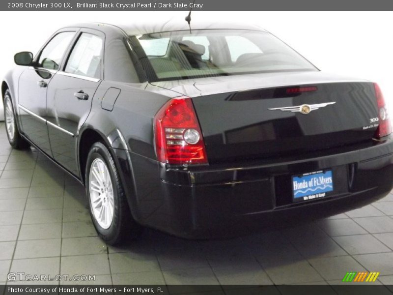 Brilliant Black Crystal Pearl / Dark Slate Gray 2008 Chrysler 300 LX