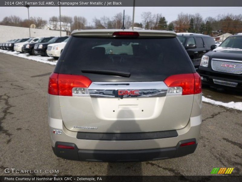 Champagne Silver Metallic / Jet Black 2014 GMC Terrain SLE AWD