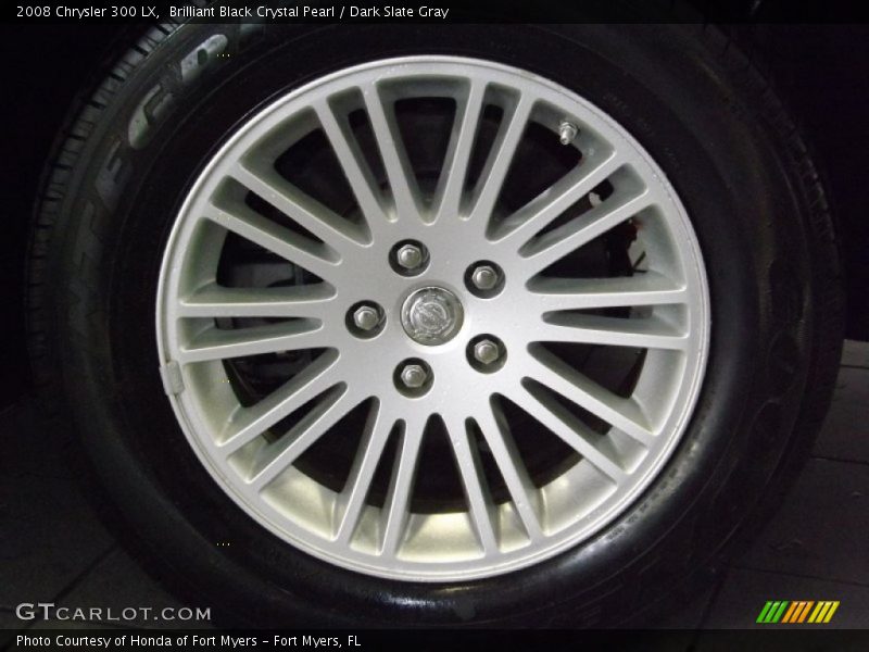 Brilliant Black Crystal Pearl / Dark Slate Gray 2008 Chrysler 300 LX