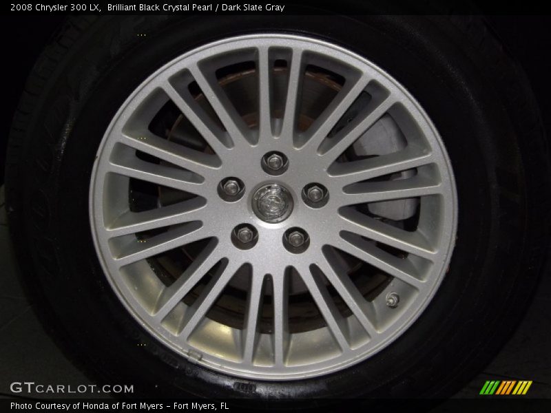 Brilliant Black Crystal Pearl / Dark Slate Gray 2008 Chrysler 300 LX