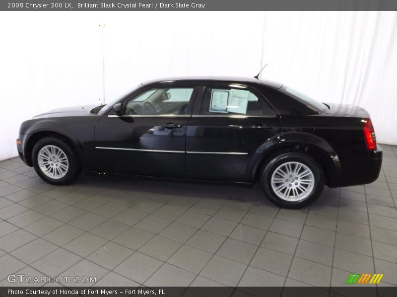 Brilliant Black Crystal Pearl / Dark Slate Gray 2008 Chrysler 300 LX
