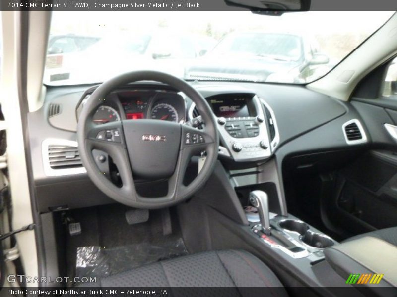Champagne Silver Metallic / Jet Black 2014 GMC Terrain SLE AWD
