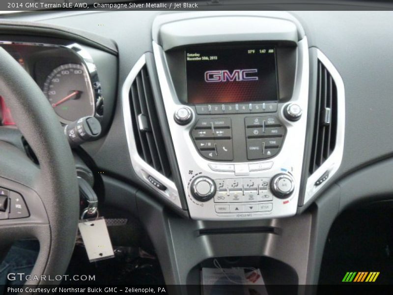 Champagne Silver Metallic / Jet Black 2014 GMC Terrain SLE AWD