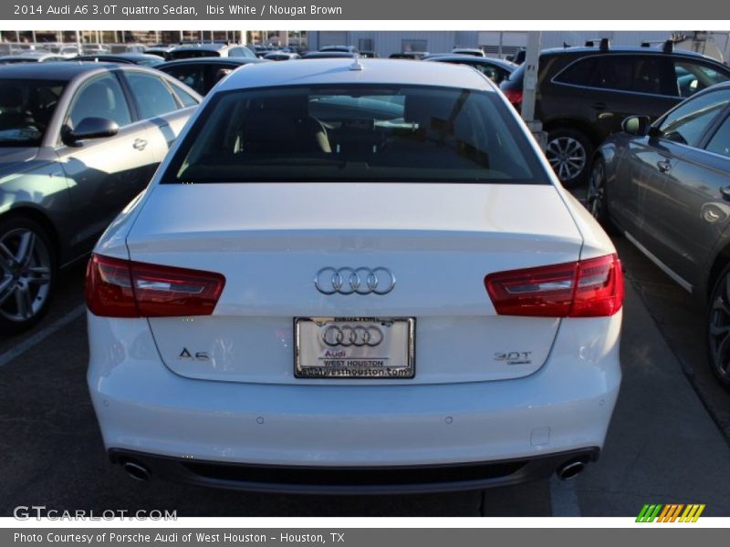 Ibis White / Nougat Brown 2014 Audi A6 3.0T quattro Sedan