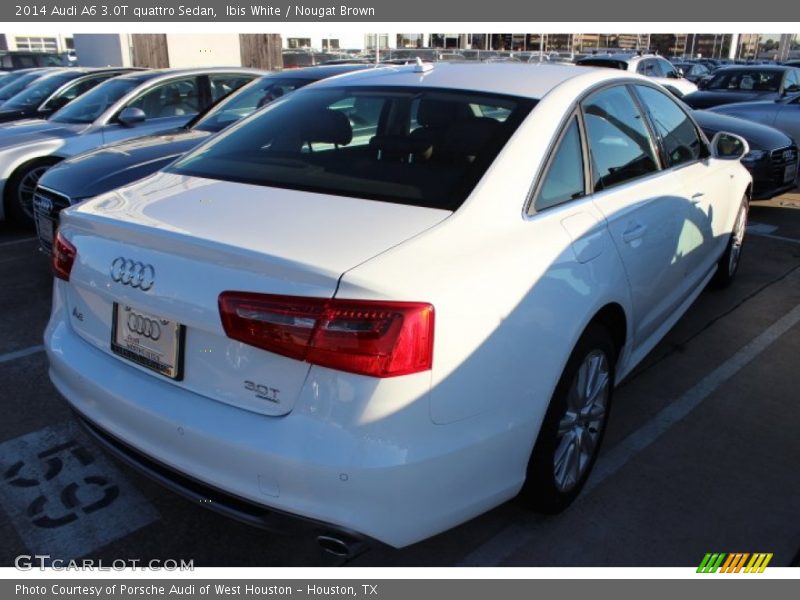 Ibis White / Nougat Brown 2014 Audi A6 3.0T quattro Sedan