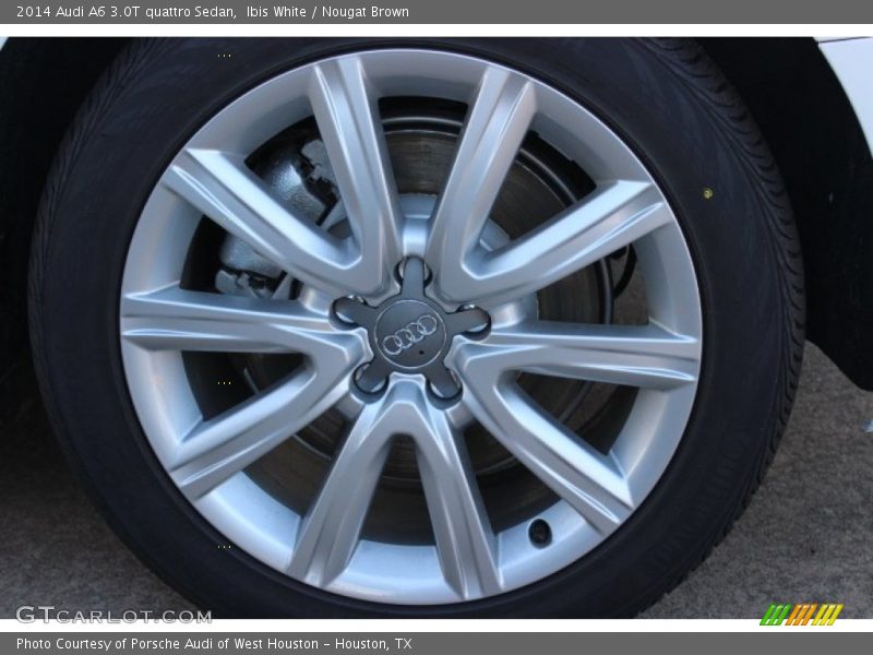 Ibis White / Nougat Brown 2014 Audi A6 3.0T quattro Sedan