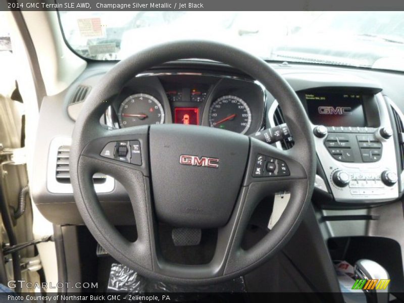 Champagne Silver Metallic / Jet Black 2014 GMC Terrain SLE AWD