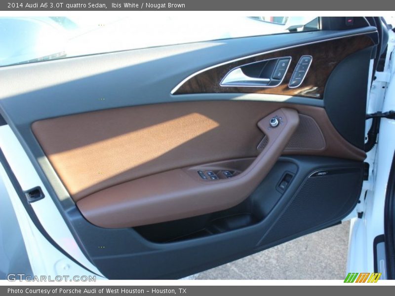 Ibis White / Nougat Brown 2014 Audi A6 3.0T quattro Sedan