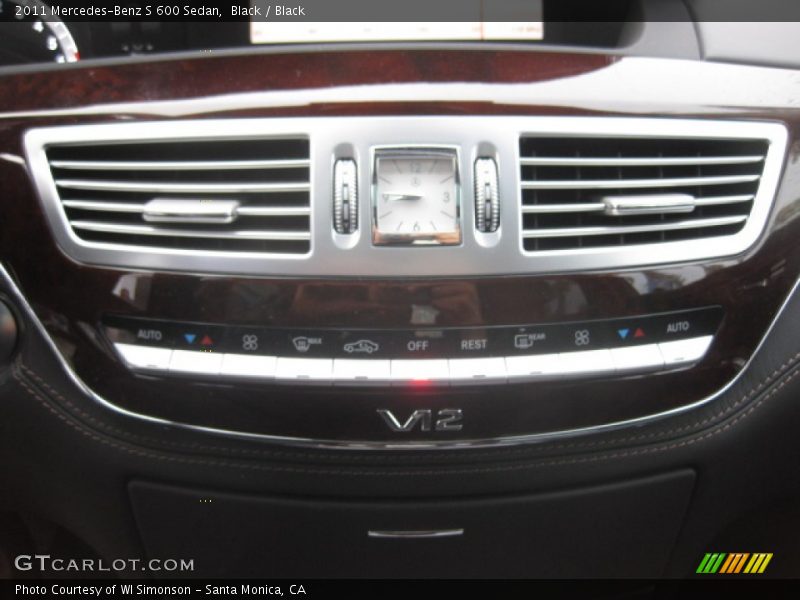 Black / Black 2011 Mercedes-Benz S 600 Sedan