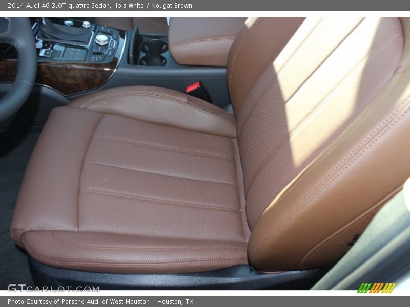Ibis White / Nougat Brown 2014 Audi A6 3.0T quattro Sedan