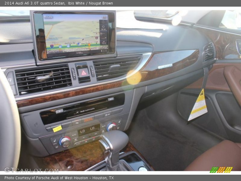 Ibis White / Nougat Brown 2014 Audi A6 3.0T quattro Sedan