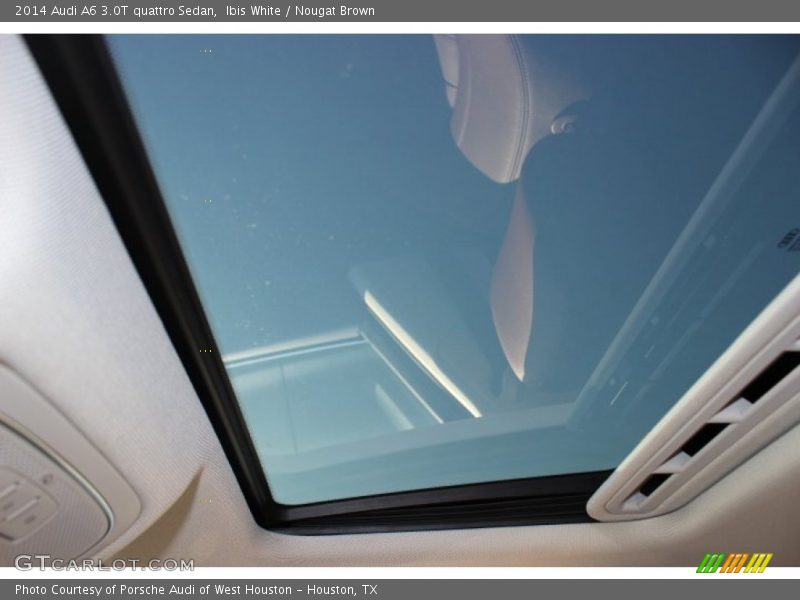 Ibis White / Nougat Brown 2014 Audi A6 3.0T quattro Sedan