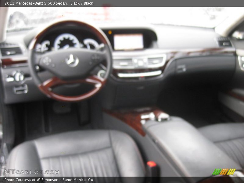 Black / Black 2011 Mercedes-Benz S 600 Sedan
