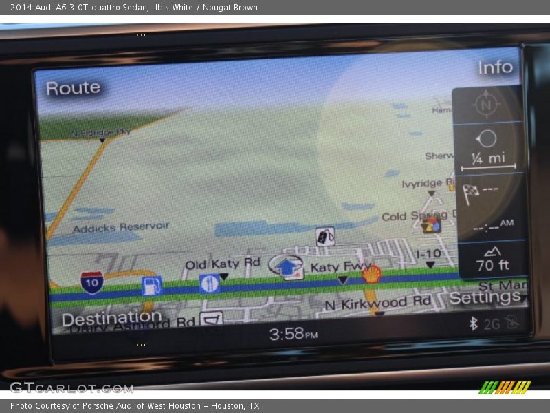 Ibis White / Nougat Brown 2014 Audi A6 3.0T quattro Sedan