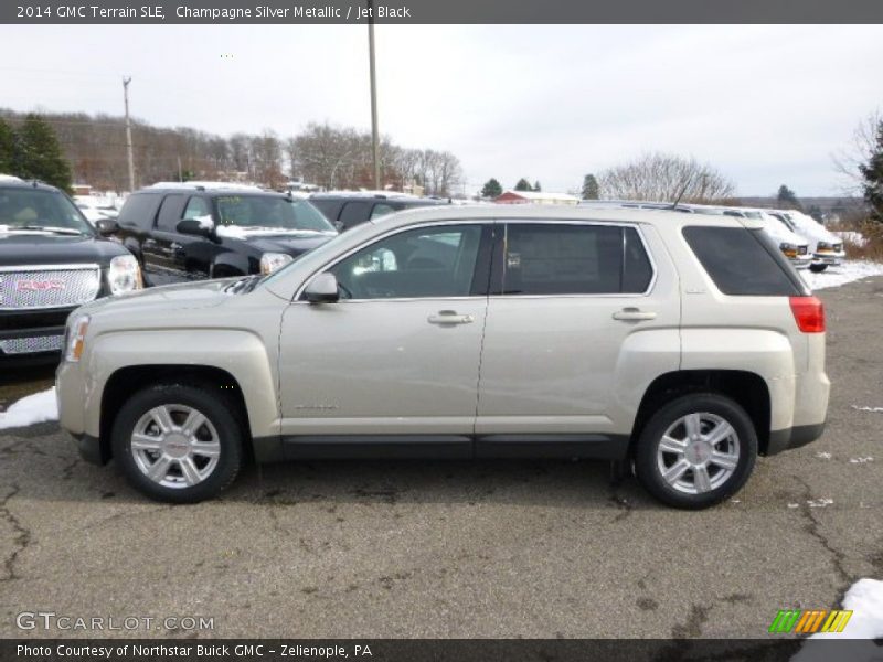 Champagne Silver Metallic / Jet Black 2014 GMC Terrain SLE