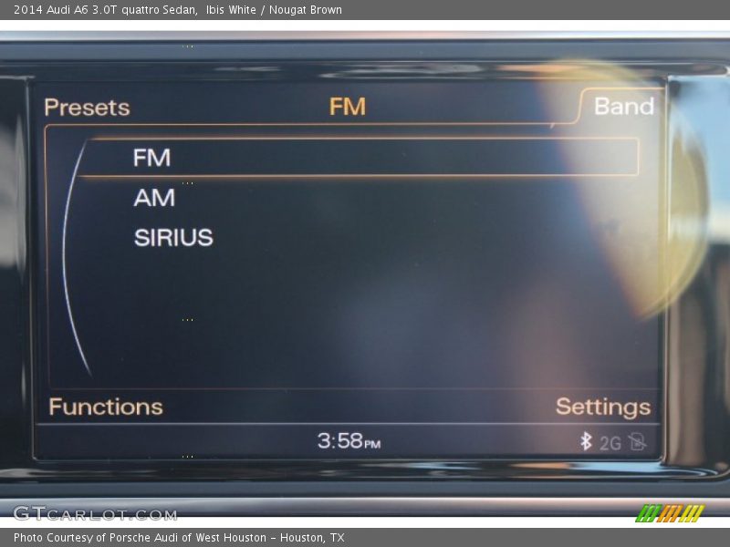 Ibis White / Nougat Brown 2014 Audi A6 3.0T quattro Sedan