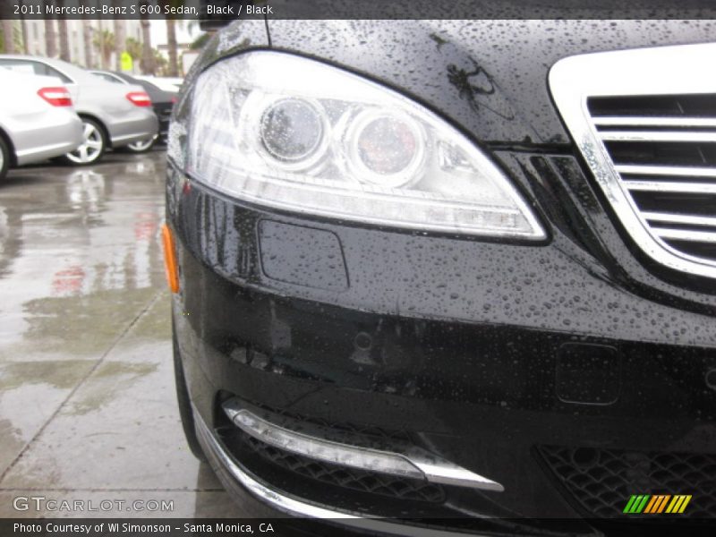 Black / Black 2011 Mercedes-Benz S 600 Sedan