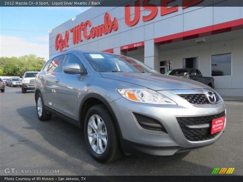 Liquid Silver Meatllic / Black 2012 Mazda CX-9 Sport