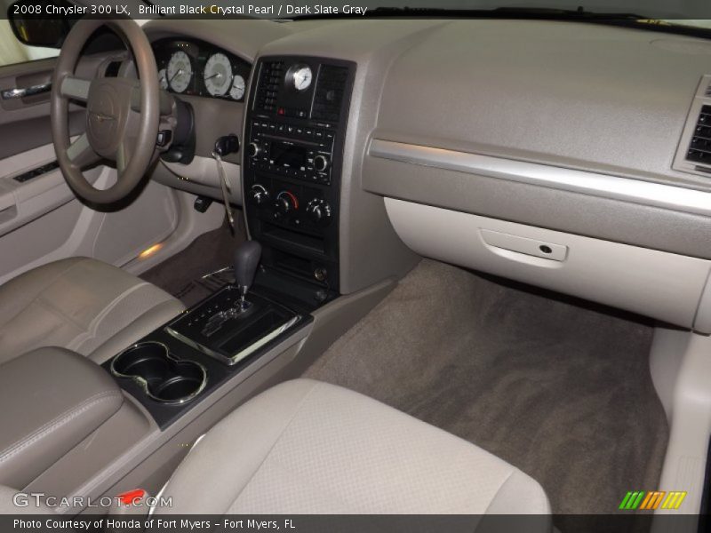 Brilliant Black Crystal Pearl / Dark Slate Gray 2008 Chrysler 300 LX