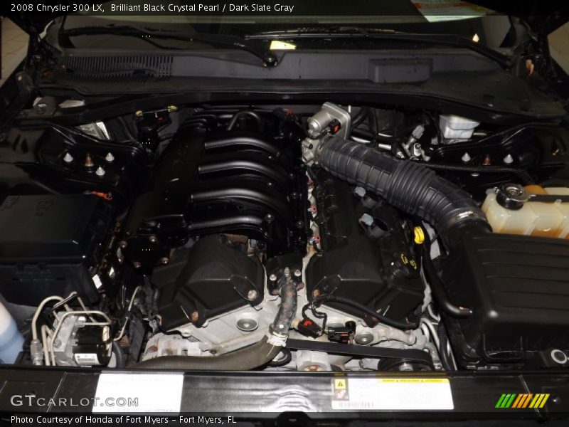 Brilliant Black Crystal Pearl / Dark Slate Gray 2008 Chrysler 300 LX