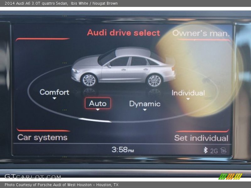 Ibis White / Nougat Brown 2014 Audi A6 3.0T quattro Sedan