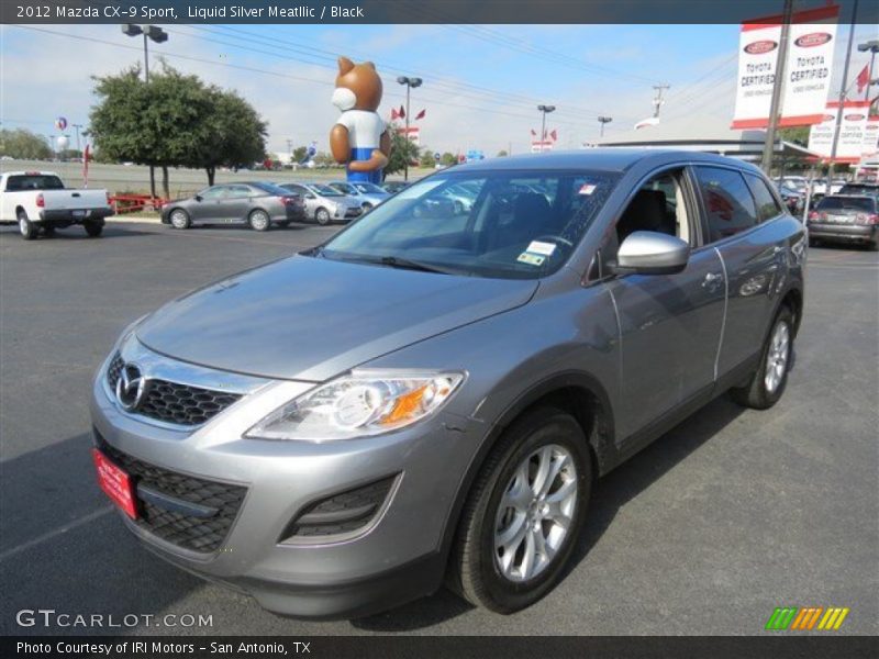 Liquid Silver Meatllic / Black 2012 Mazda CX-9 Sport