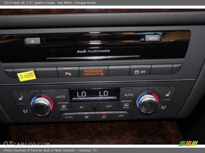 Ibis White / Nougat Brown 2014 Audi A6 3.0T quattro Sedan