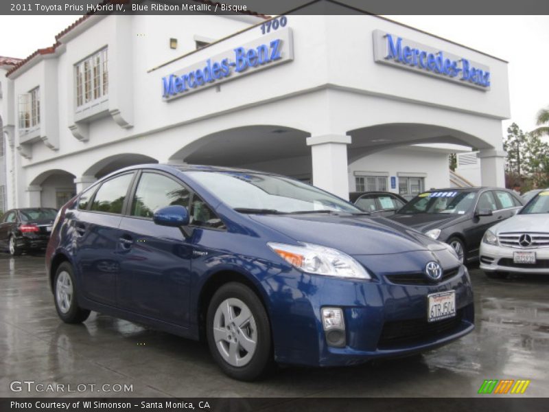 Blue Ribbon Metallic / Bisque 2011 Toyota Prius Hybrid IV