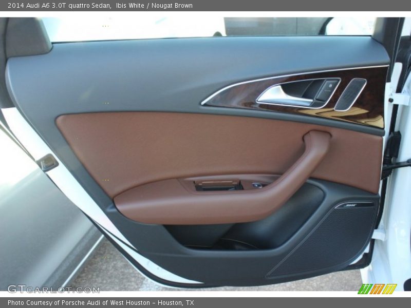 Ibis White / Nougat Brown 2014 Audi A6 3.0T quattro Sedan