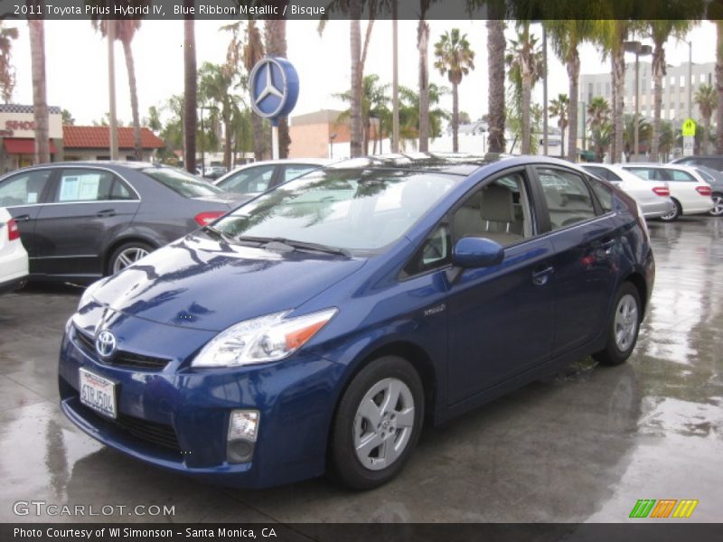 Blue Ribbon Metallic / Bisque 2011 Toyota Prius Hybrid IV