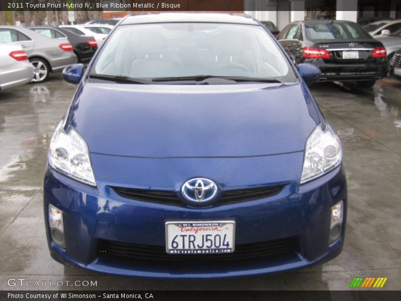 Blue Ribbon Metallic / Bisque 2011 Toyota Prius Hybrid IV