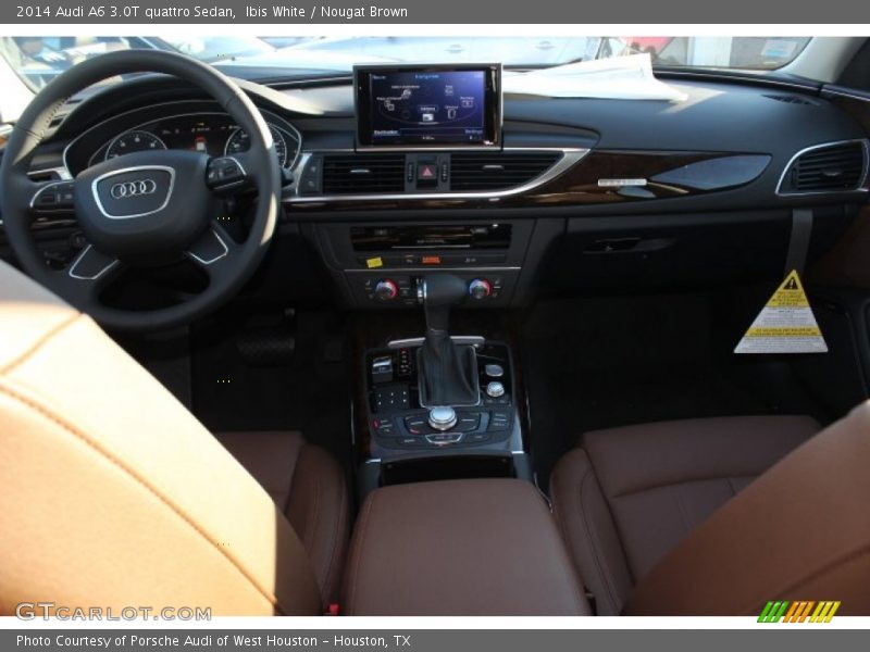 Ibis White / Nougat Brown 2014 Audi A6 3.0T quattro Sedan