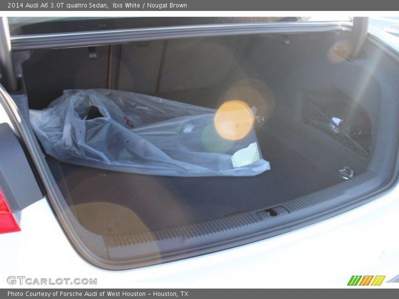 Ibis White / Nougat Brown 2014 Audi A6 3.0T quattro Sedan